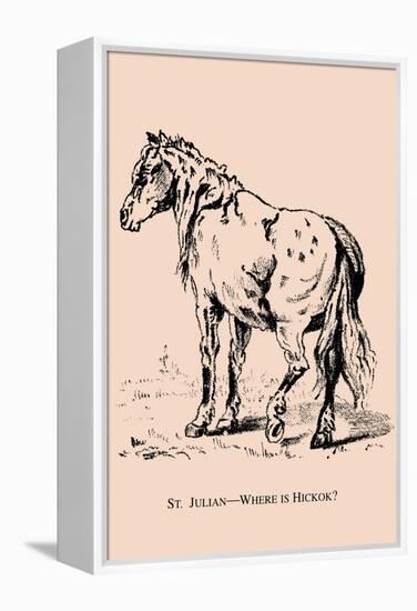 Optical Illusion Puzzle: St. Julian and Wild Bill Hickcock-null-Framed Stretched Canvas