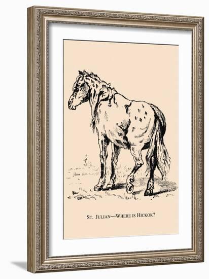 Optical Illusion Puzzle: St. Julian and Wild Bill Hickcock-null-Framed Premium Giclee Print