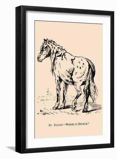 Optical Illusion Puzzle: St. Julian and Wild Bill Hickcock-null-Framed Premium Giclee Print