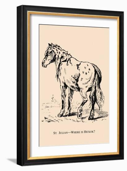 Optical Illusion Puzzle: St. Julian and Wild Bill Hickcock-null-Framed Premium Giclee Print