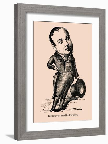 Optical Illusion Puzzle: The Doctor and His Patients-null-Framed Premium Giclee Print