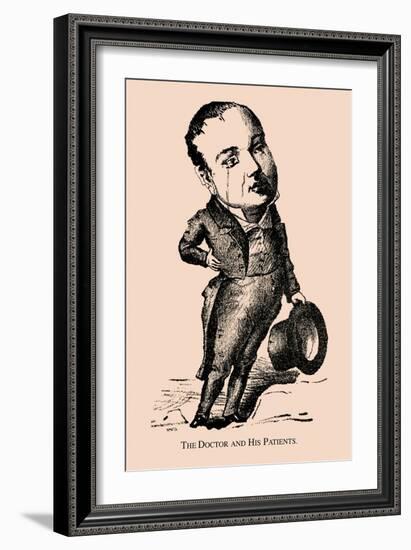 Optical Illusion Puzzle: The Doctor and His Patients-null-Framed Premium Giclee Print