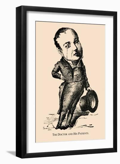 Optical Illusion Puzzle: The Doctor and His Patients-null-Framed Premium Giclee Print