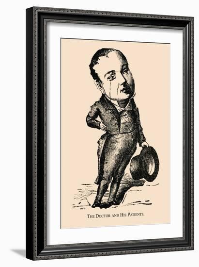 Optical Illusion Puzzle: The Doctor and His Patients-null-Framed Premium Giclee Print