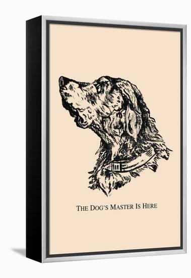 Optical Illusion Puzzle: The Dog's Master is Here-null-Framed Stretched Canvas