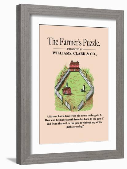 Optical Illusion Puzzle: The Farmer's Puzzle-null-Framed Art Print