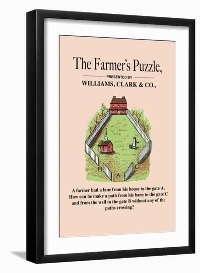 Optical Illusion Puzzle: The Farmer's Puzzle-null-Framed Premium Giclee Print