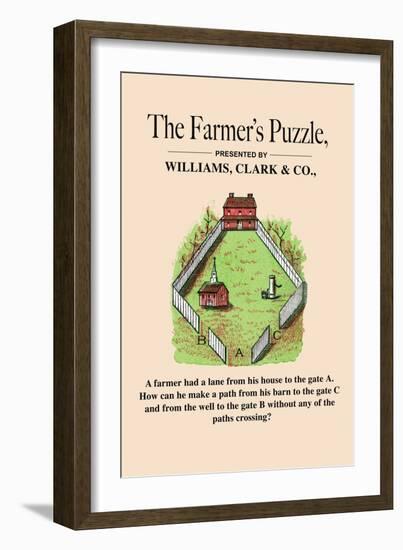 Optical Illusion Puzzle: The Farmer's Puzzle-null-Framed Art Print