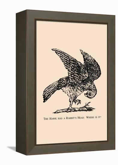Optical Illusion Puzzle: The Hawk and Rabbit-null-Framed Stretched Canvas