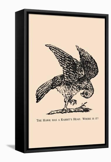 Optical Illusion Puzzle: The Hawk and Rabbit-null-Framed Stretched Canvas