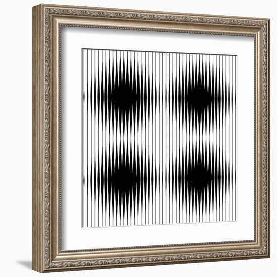 Optical Illusion-traffico-Framed Art Print