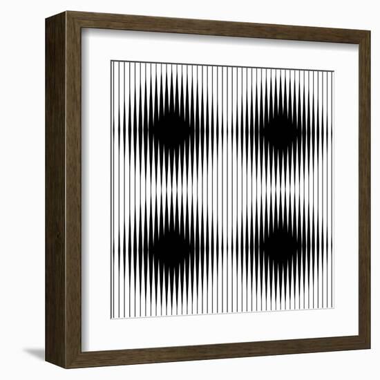 Optical Illusion-traffico-Framed Art Print