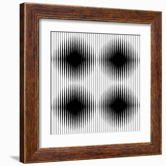 Optical Illusion-traffico-Framed Art Print