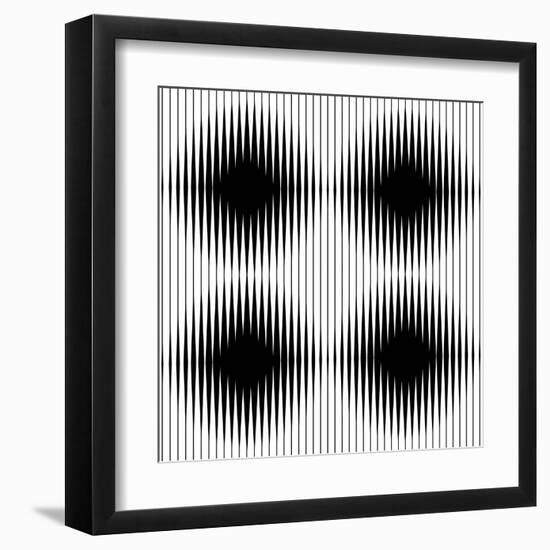 Optical Illusion-traffico-Framed Art Print