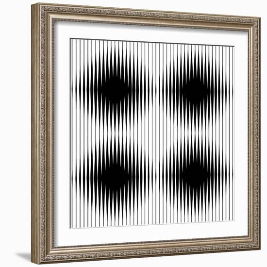 Optical Illusion-traffico-Framed Art Print