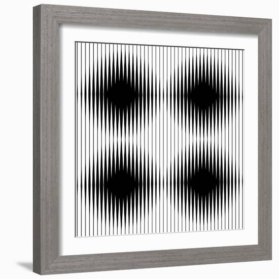 Optical Illusion-traffico-Framed Art Print