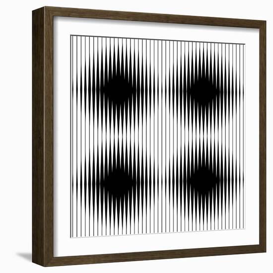 Optical Illusion-traffico-Framed Art Print