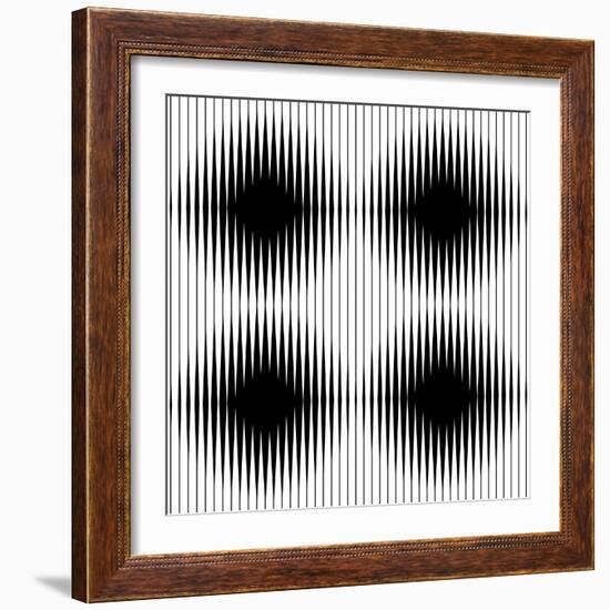 Optical Illusion-traffico-Framed Art Print