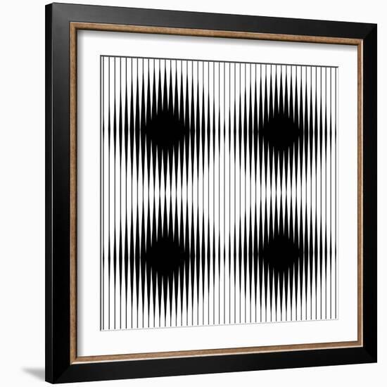 Optical Illusion-traffico-Framed Art Print