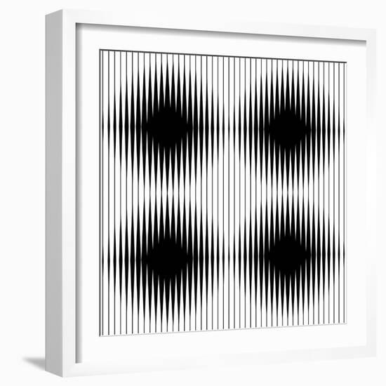 Optical Illusion-traffico-Framed Art Print