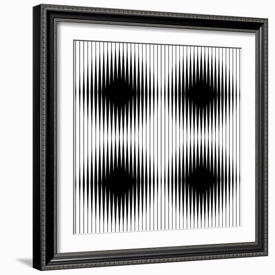 Optical Illusion-traffico-Framed Art Print