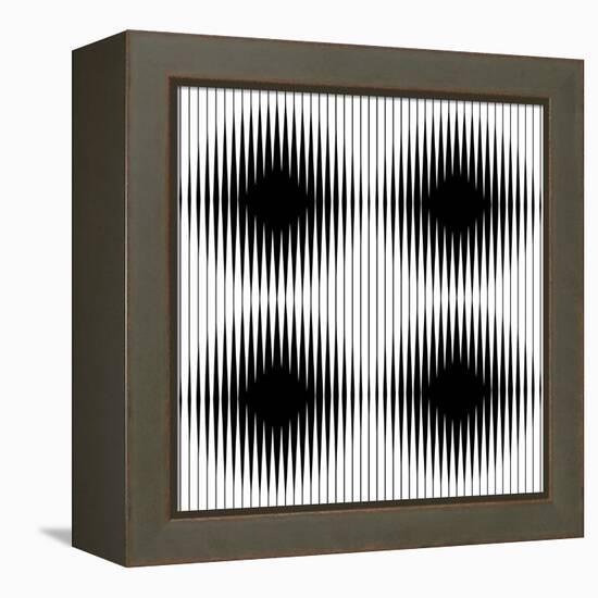 Optical Illusion-traffico-Framed Stretched Canvas