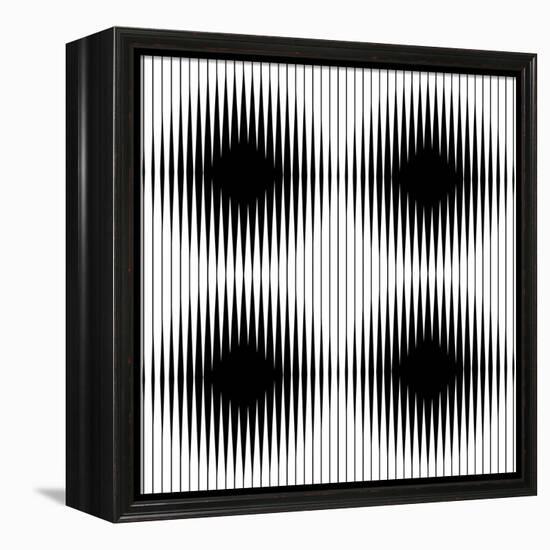 Optical Illusion-traffico-Framed Stretched Canvas