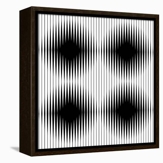 Optical Illusion-traffico-Framed Stretched Canvas