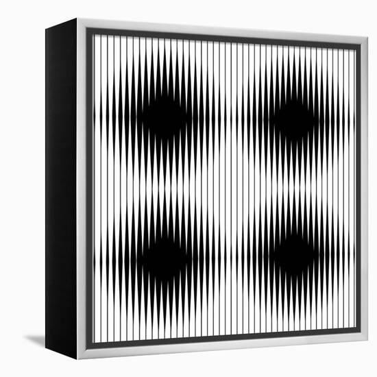 Optical Illusion-traffico-Framed Stretched Canvas