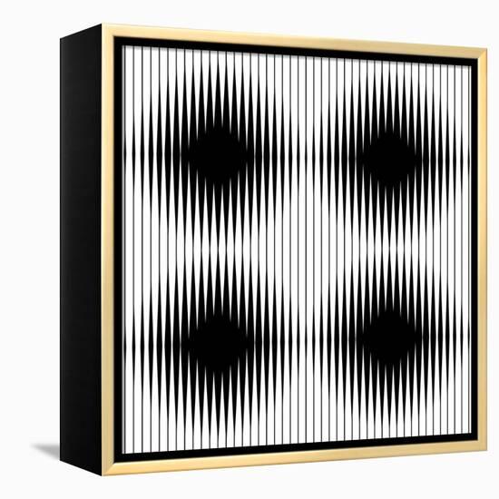 Optical Illusion-traffico-Framed Stretched Canvas