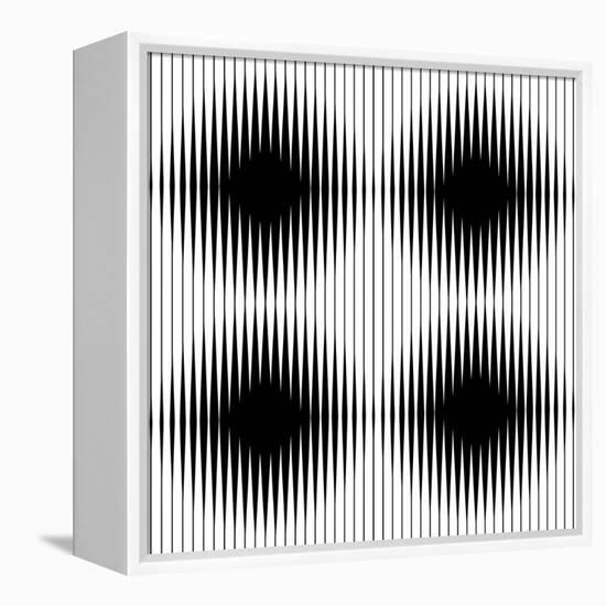 Optical Illusion-traffico-Framed Stretched Canvas