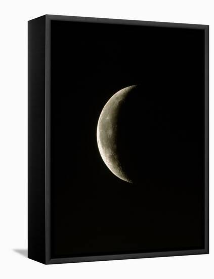 Optical Image of a Waning Crescent Moon-John Sanford-Framed Premier Image Canvas