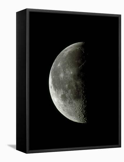 Optical Image of a Waning Half Moon-John Sanford-Framed Premier Image Canvas
