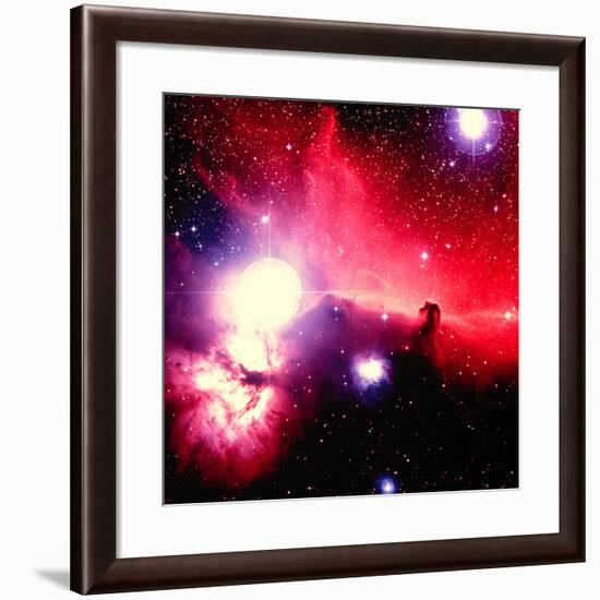 Optical Image of Horsehead Nebula And Sur-Celestial Image-Framed Photographic Print