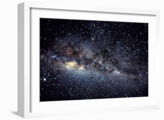 Optical Image of the Milky Way In the Night Sky-Dr. Fred Espenak-Framed Premium Photographic Print