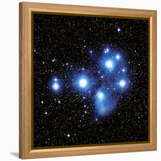 Optical Image of the Pleiades Star Cluste-Celestial Image-Framed Premier Image Canvas