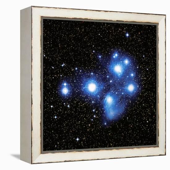 Optical Image of the Pleiades Star Cluste-Celestial Image-Framed Premier Image Canvas