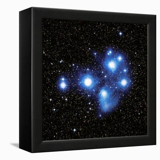 Optical Image of the Pleiades Star Cluste-Celestial Image-Framed Premier Image Canvas