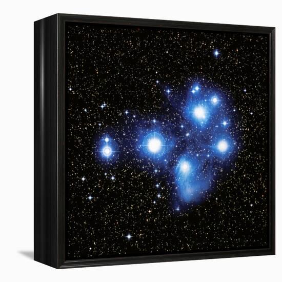 Optical Image of the Pleiades Star Cluste-Celestial Image-Framed Premier Image Canvas