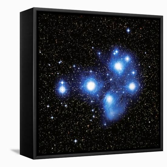 Optical Image of the Pleiades Star Cluste-Celestial Image-Framed Premier Image Canvas