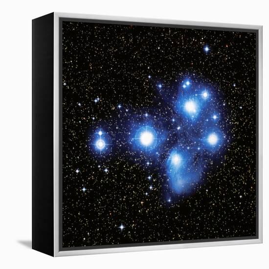 Optical Image of the Pleiades Star Cluste-Celestial Image-Framed Premier Image Canvas