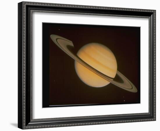 Optical Pictures Taken by Voyager 1 of Planet Saturn-null-Framed Premium Photographic Print