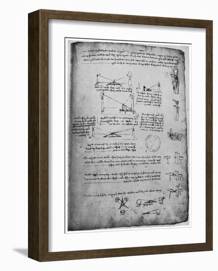 Optical Studies, Late 15th or Early 16th Century-Leonardo da Vinci-Framed Giclee Print