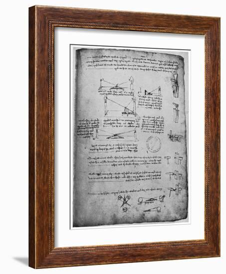 Optical Studies, Late 15th or Early 16th Century-Leonardo da Vinci-Framed Giclee Print