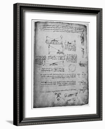 Optical Studies, Late 15th or Early 16th Century-Leonardo da Vinci-Framed Giclee Print