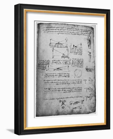 Optical Studies, Late 15th or Early 16th Century-Leonardo da Vinci-Framed Giclee Print