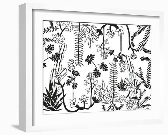 Opuntia Garden-Emilie Ramon-Framed Giclee Print