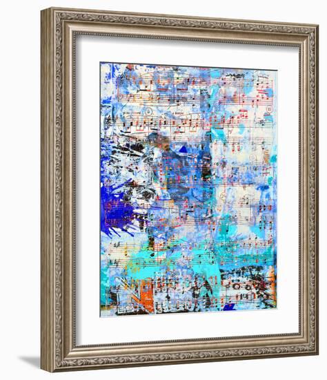 Opus inSaturdayBlue-Parker Greenfield-Framed Art Print