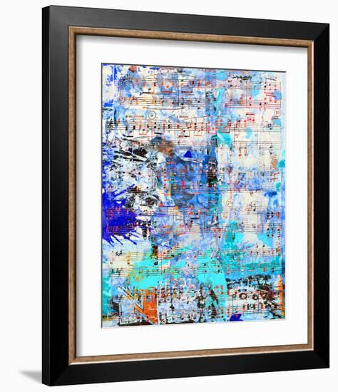 Opus inSaturdayBlue-Parker Greenfield-Framed Art Print