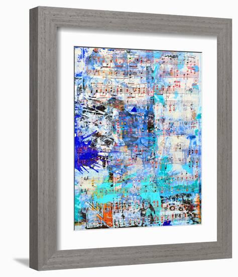 Opus inSaturdayBlue-Parker Greenfield-Framed Art Print